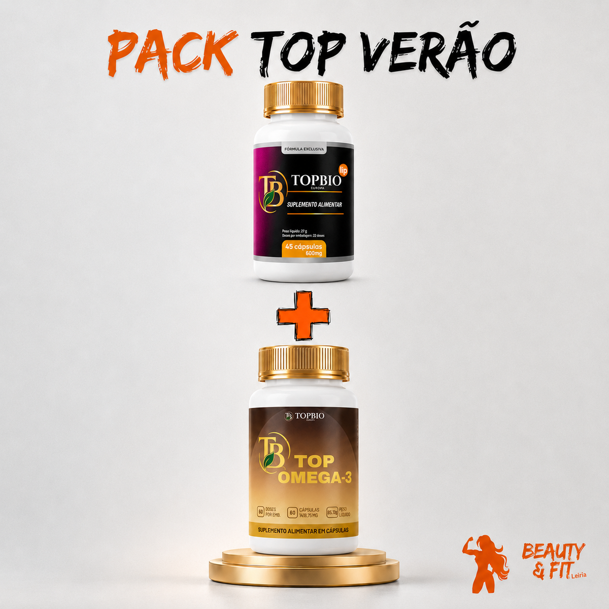 Pack Top Verão — TopBio Lip e Ómega-3