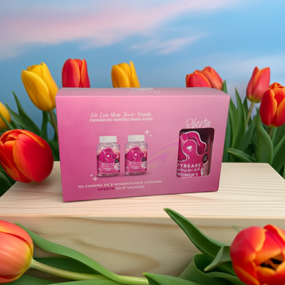 Pack IvyBears Hair Vitamins for Woman (3 un)