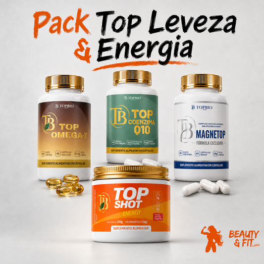 Pack Leveza & Energia — Quatro Suplementos TopBio