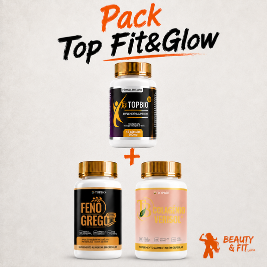 Pack Top Fit&Glow — Lip, Feno-Grego e Colagénio Verisol®
