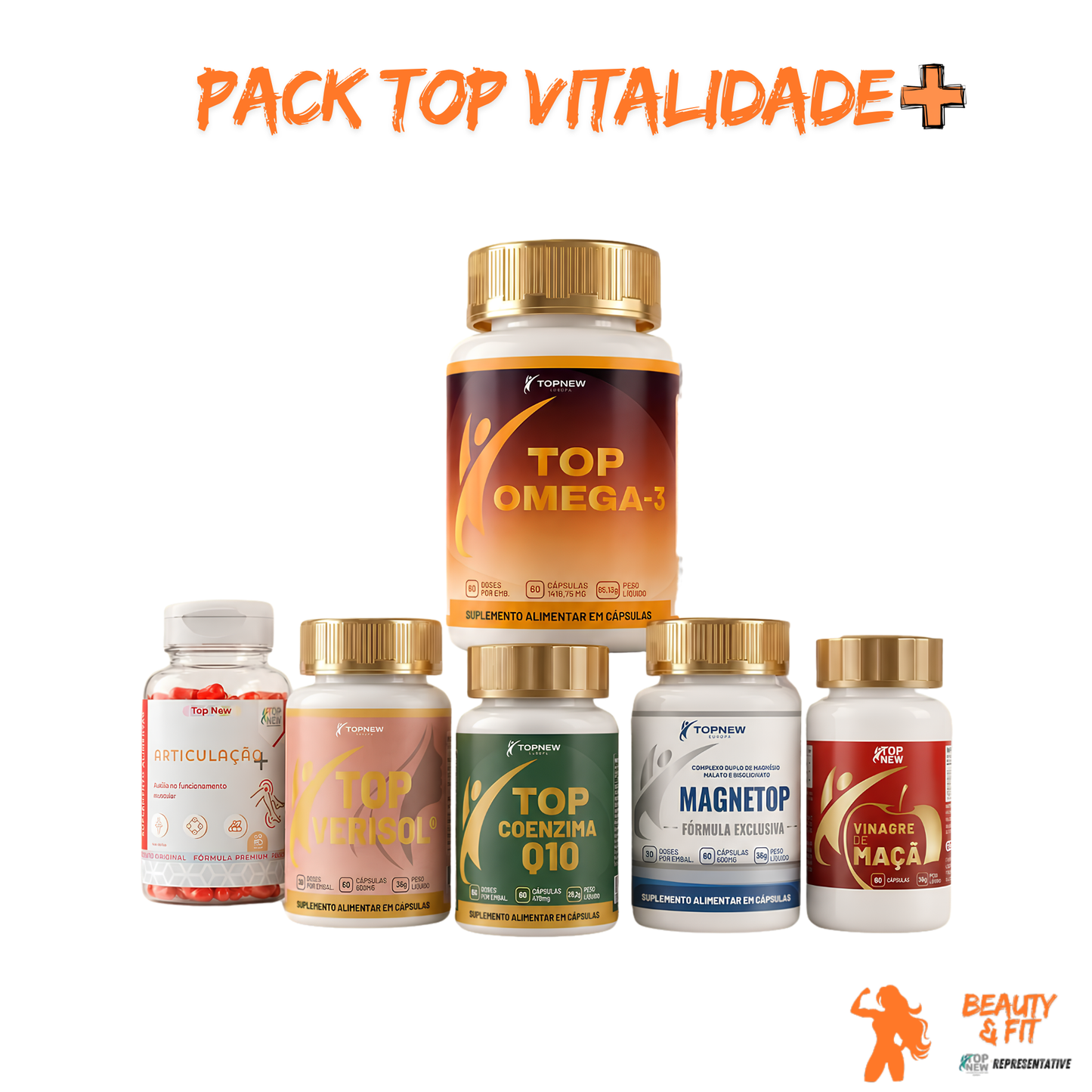 Pack Top Vitalidade+ (conjunto de 6 suplementos)