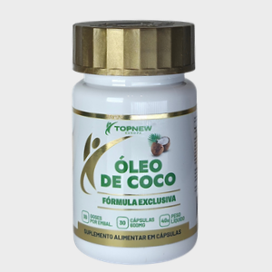 TopNew Óleo de Coco — Cápsulas de Cocos nucifera 1000 mg | Fonte Natural de MCTs