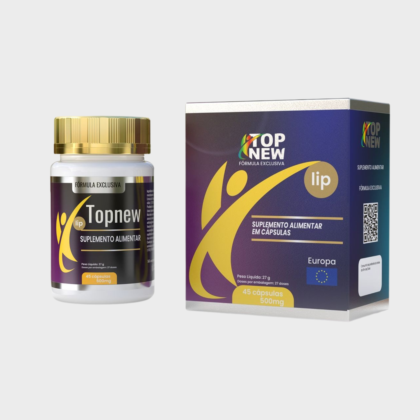 TopNew Lip — Suplemento Alimentar para Equilíbrio e Bem-Estar | 45 Cápsulas