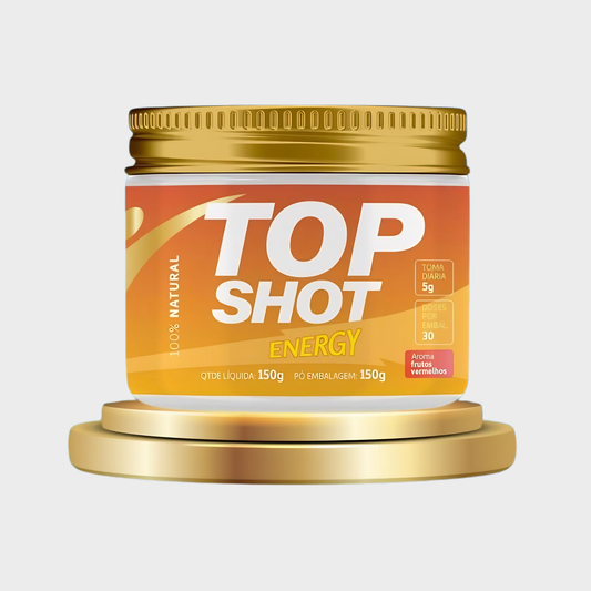 Top Shot — Suplemento em Pó com Gengibre, Cúrcuma, Maca, Própolis, Vitamina C e Zinco
