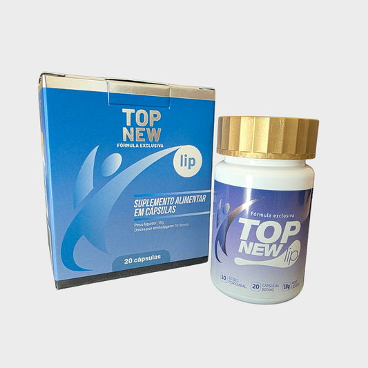 TopNew Lip Mini — Suplemento Alimentar para Equilíbrio e Bem-Estar | 20 Cápsulas
