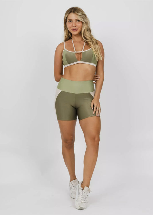 Conjunto Fitness Woman - Short Básico Lu Água De Coco + Gengibre + Matte