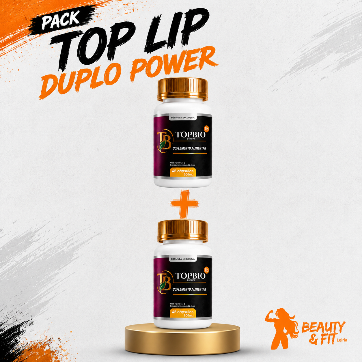 Pack Top Lip Duplo Power — 2× TopBio Lip