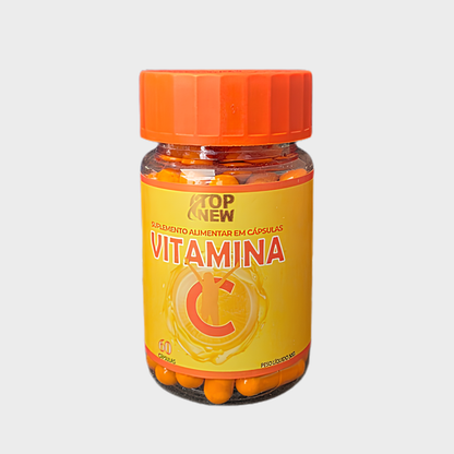 TopNew Vitamina C + E — Antioxidante, Imunidade e Beleza da Pele | 60 Cápsulas
