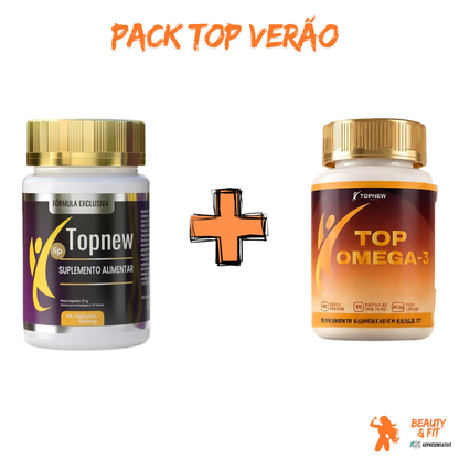 Pack Top Verão — TopNew Lip + Top Omega-3 | Leveza e Equilíbrio