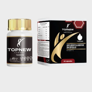 TopNew Termogénico — Fórmula Exclusiva com L-Carnitina, Guaraná e Crómio | 45 Cápsulas