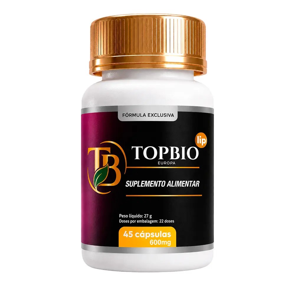 TopBio Lip — Suplemento Alimentar para Equilíbrio e Bem-Estar | 45 Cápsulas