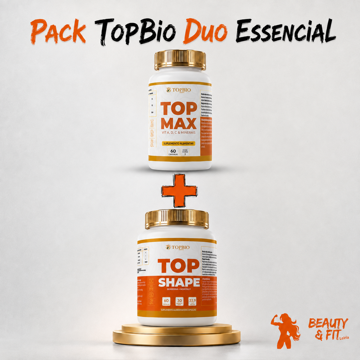 Pack TopBio Duo Essencial — Top Max e Top Shape