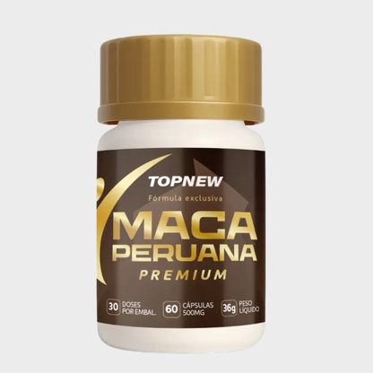 TopNew Maca Peruana Premium — Energia, Vitalidade e Equilíbrio Hormonal | 60 Cápsulas