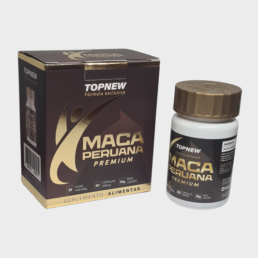 TopNew Peruvian Maca Premium — Energy, Vitality & Hormonal Balance | 60 Capsules