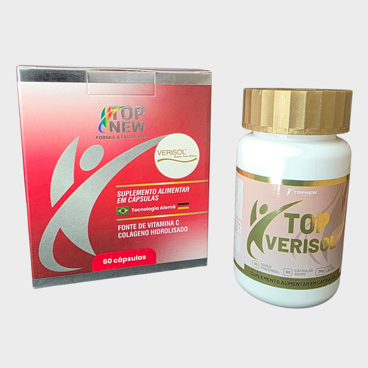 TopNew Colagénio Verisol® — Beleza da Pele, Cabelo e Unhas | 60 Cápsulas