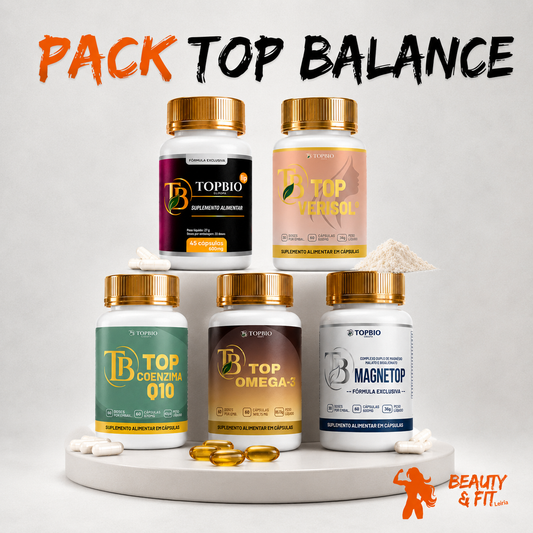 Top Balance — Pack de Cinco Suplementos TopBio