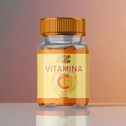 TopNew Vitamina C + E — Antioxidante, Imunidade e Beleza da Pele | 60 Cápsulas